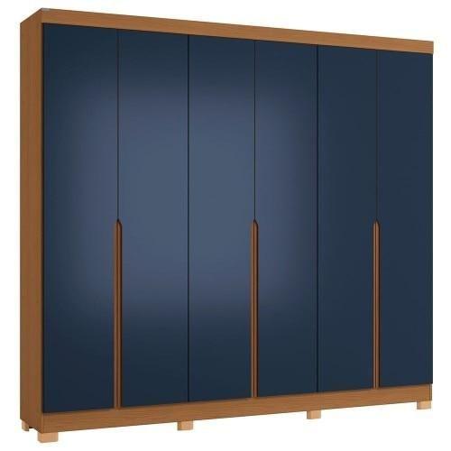 Imagem de Guarda-roupa Casal 6 Portas Kappesberg CB02R582, Azul, 242 cm