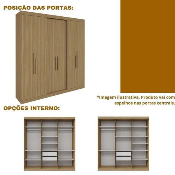 Imagem de Guarda Roupa Casal 6 Portas Lugano com Espelho