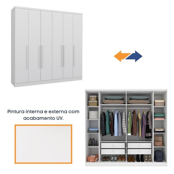 Imagem de Guarda-Roupa Casal 6 Portas Veneto Espresso Móveis