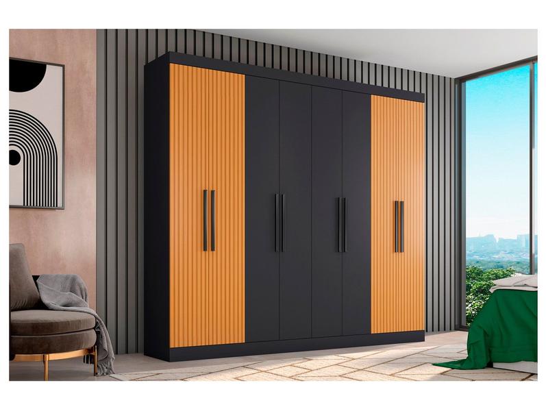 Guarda-roupa Casal 8 Portas 4 Gavetas Araplac Porto - Guarda-Roupa