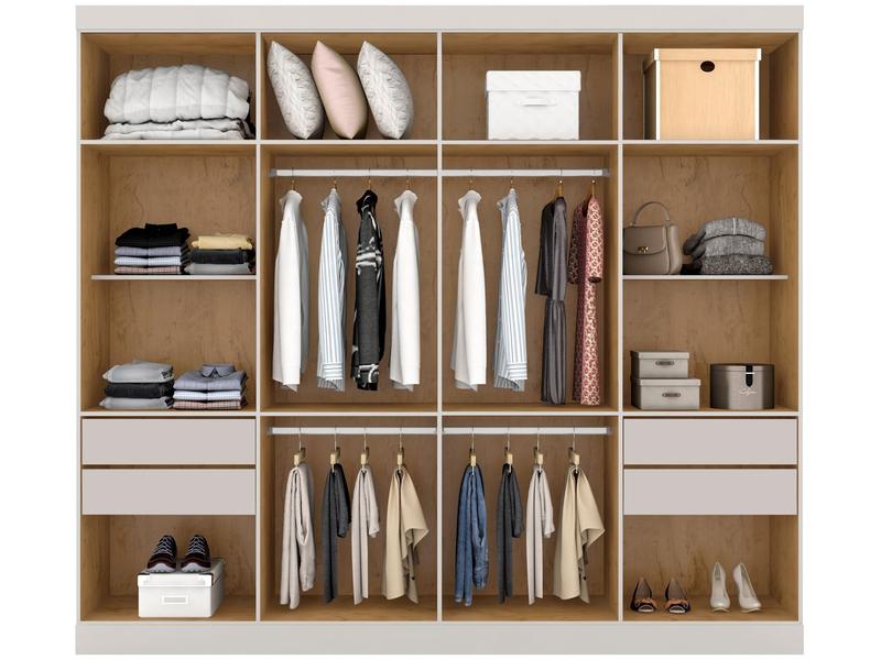 Guarda-roupa Casal Portas Gavetas Araplac Porto Guarda-Roupa