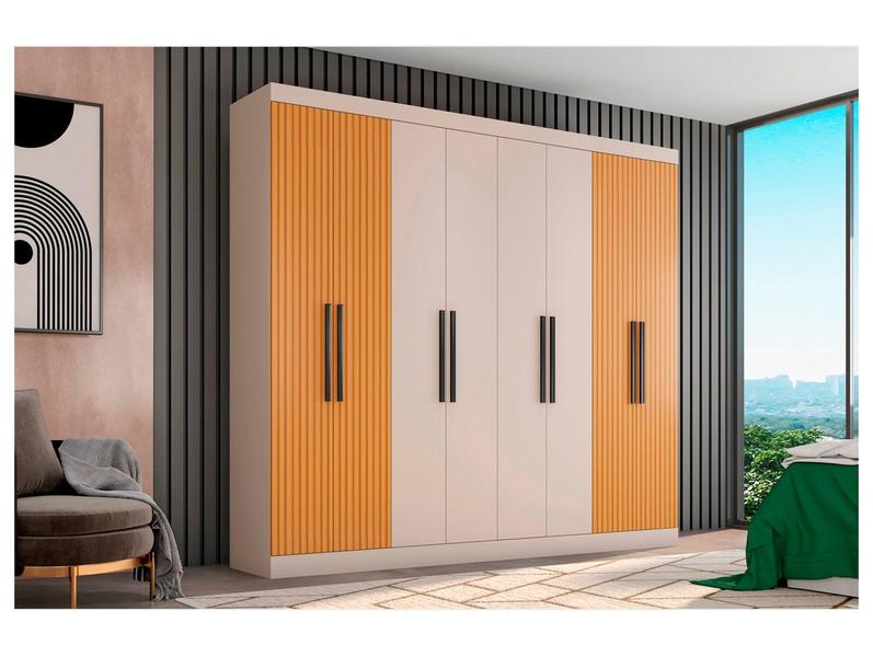 Guarda-roupa Casal 8 Portas 4 Gavetas Araplac Porto - Guarda-Roupa