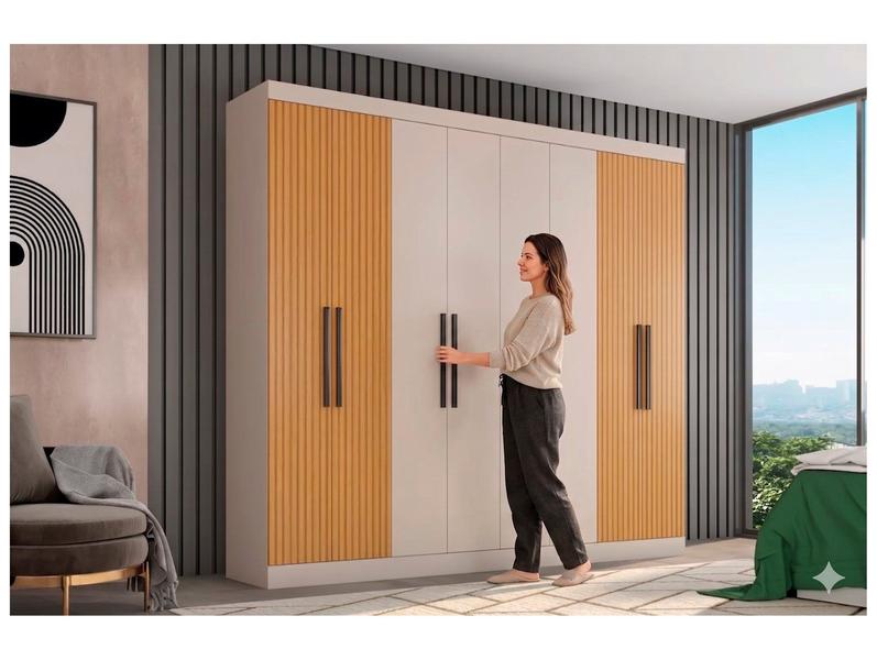 Guarda-roupa Casal 8 Portas 4 Gavetas Araplac Porto - Guarda-Roupa