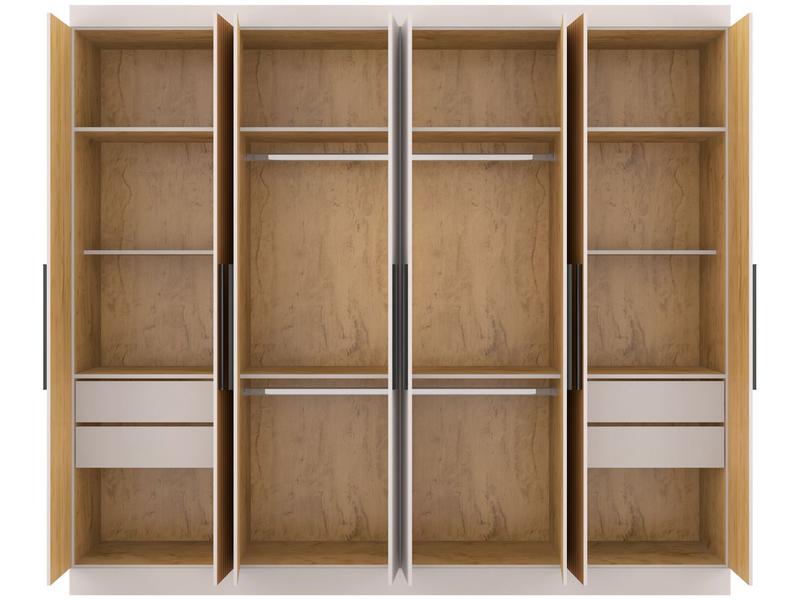 Guarda-roupa Casal 8 Portas 4 Gavetas Araplac Porto - Guarda-Roupa