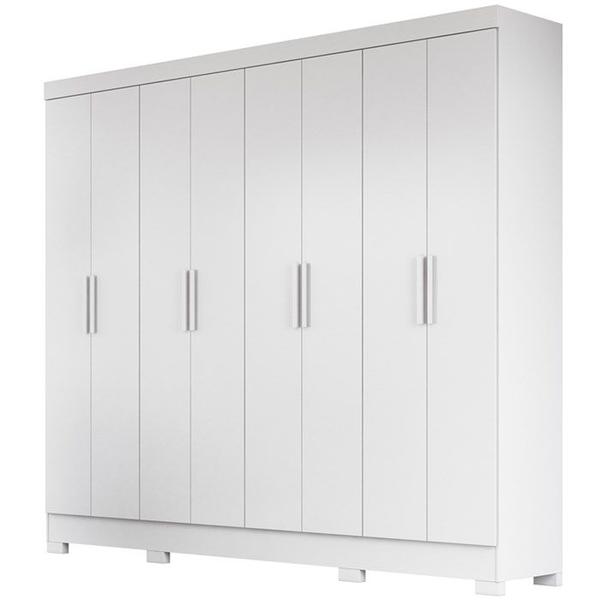 Imagem de Guarda Roupa Casal 8 Portas 9114 Branco Moval