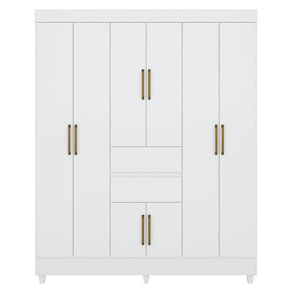 Imagem de Guarda Roupa Casal 8 Portas Munique Demóbile Branco