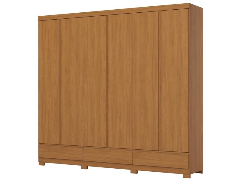 Guarda-roupa Casal 9 Gavetas 6 Portas Móveis Henn Imperial