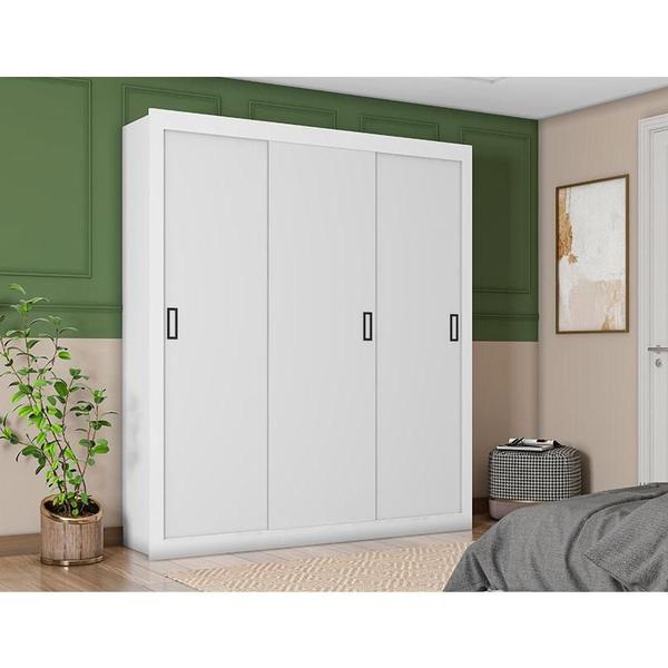 Imagem de Guarda Roupa Casal Ambiente COR2303044 Branco - Araplac