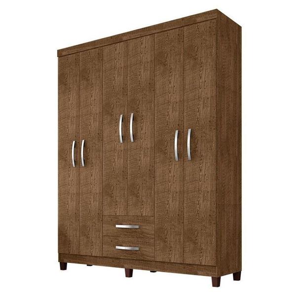 Imagem de Guarda Roupa Casal Ambiente Mogi 6 Portas Malbec - Incorplac