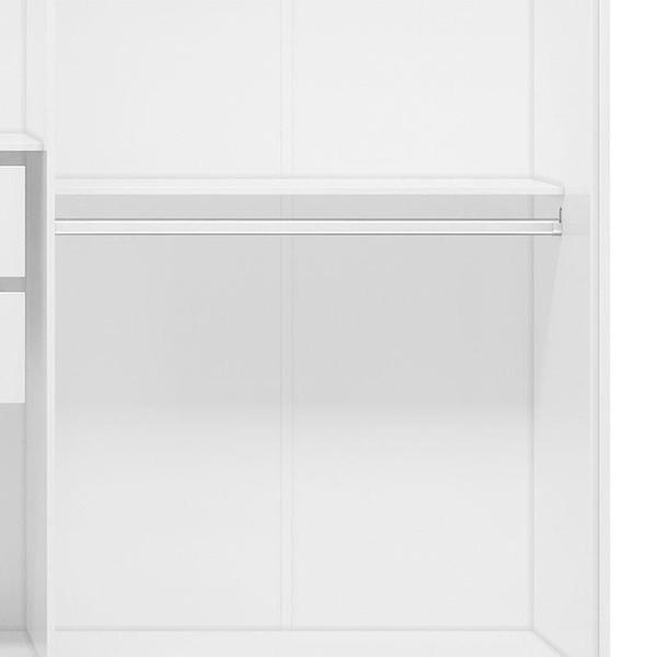 Imagem de Guarda Roupa Casal Ambiente Venice 62080 Branco Brilho - Demóbile