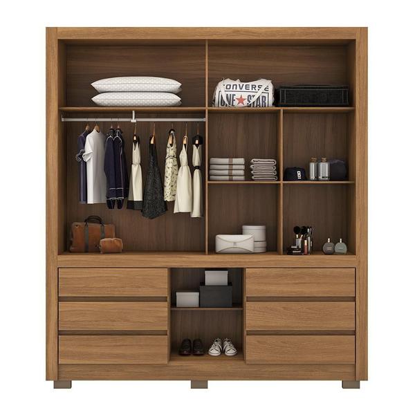 Imagem de Guarda Roupa Casal Arbo 3 Portas 6 Gavetas Amendola Off White Flex Tana Decor Demobile