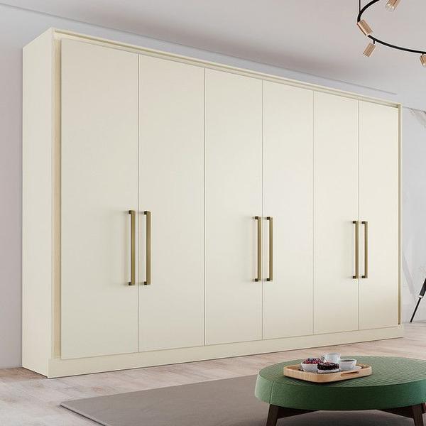 Imagem de Guarda Roupa Casal Argos 6 portas 6 Gavetas Mdf - Off White