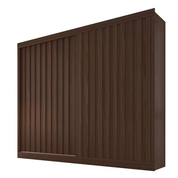 Imagem de Guarda-Roupa Casal Atlanta 2 Portas 4 Gavetas com Ripado 100% Mdf Ipe - Mademarques