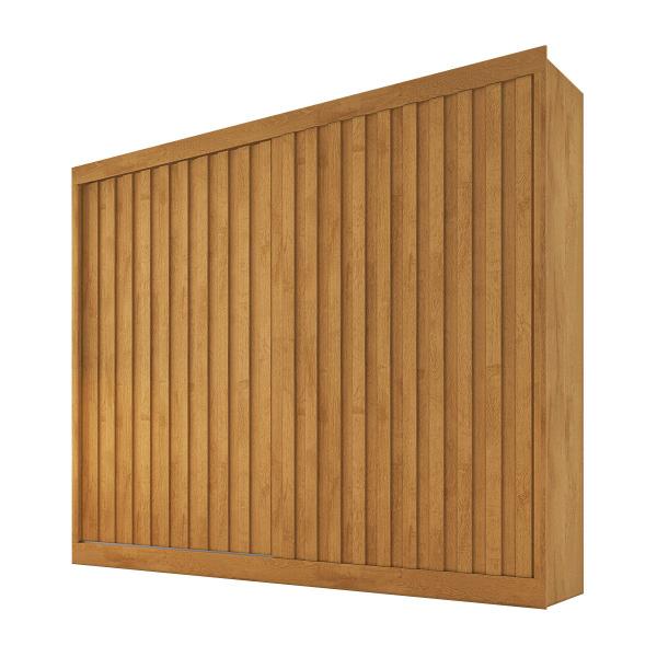 Imagem de Guarda-Roupa Casal Atlanta 4 Portas 4 Gavetas com Ripado 100% Mdf Peroba - Mademarques