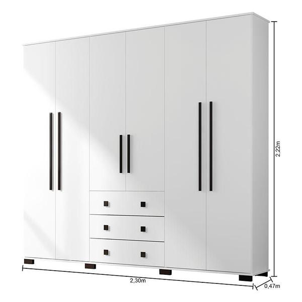 Imagem de Guarda Roupa Casal B23063 Branco - Araplac