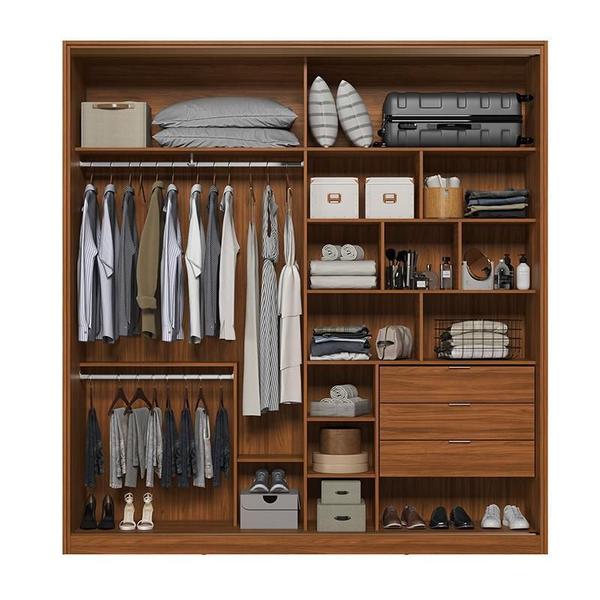 Imagem de Guarda Roupa Casal Belga 2 Portas Deslizantes com 8 Espelhos - Demartêz