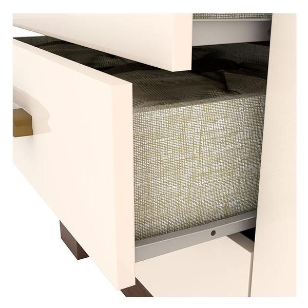 Imagem de Guarda Roupa Casal City 6 Portas Castanho Off White - Henn