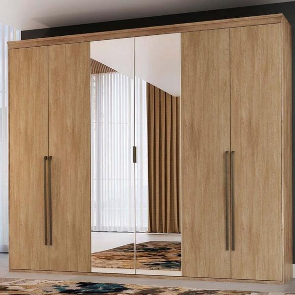 Imagem de Guarda Roupa Casal com Espelho 6 Portas 100 MDF Originale Belmax