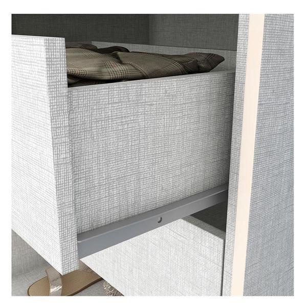 Imagem de Guarda Roupa Casal Cover Off White Nature com Espelho - Henn