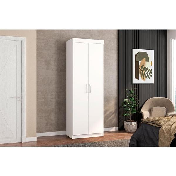 Imagem de Guarda Roupa Casal E37020 com Multiuso 6020 Branco - Araplac