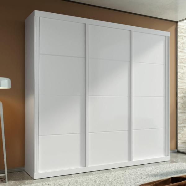 Imagem de Guarda-Roupa Casal ECO 01 100% MDF 3 Portas 4 Gav Bom Pastor