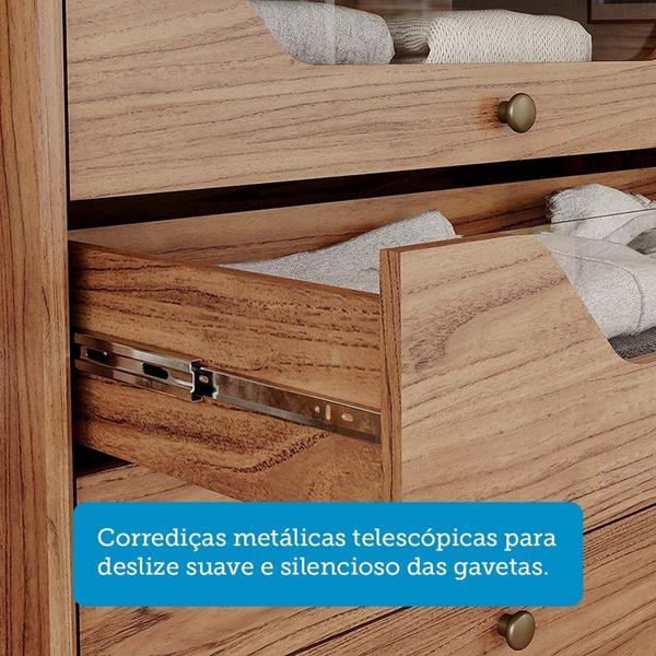 Imagem de Guarda Roupa Casal em Mdf 6 Portas com Pés Linhares Espresso Móveis