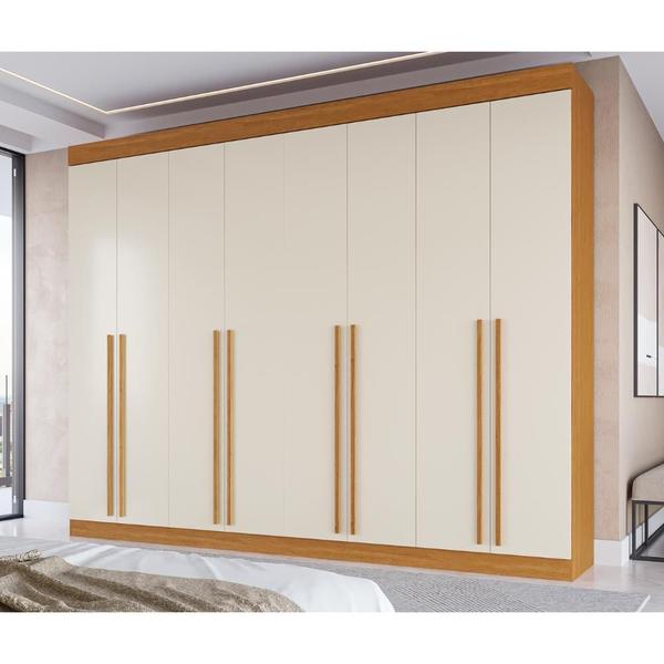 Guarda Roupa Casal Estônia 8 Portas 100 MDF LinhaMobília Acp Móveis