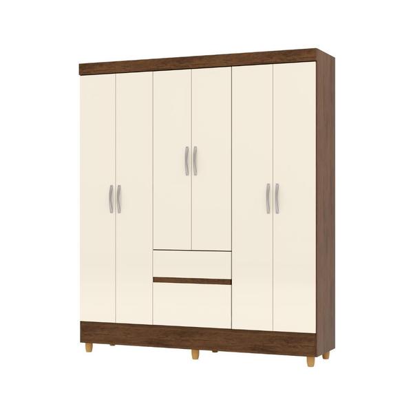 Imagem de Guarda-Roupa Casal Ideal Plus 6 Portas - Vlr Móveis