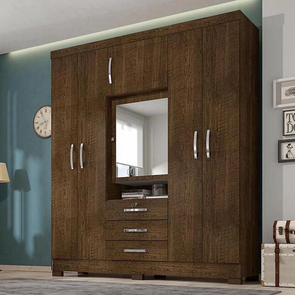 Imagem de Guarda Roupa Casal Imperial 6 Portas Malbec - B2M Store