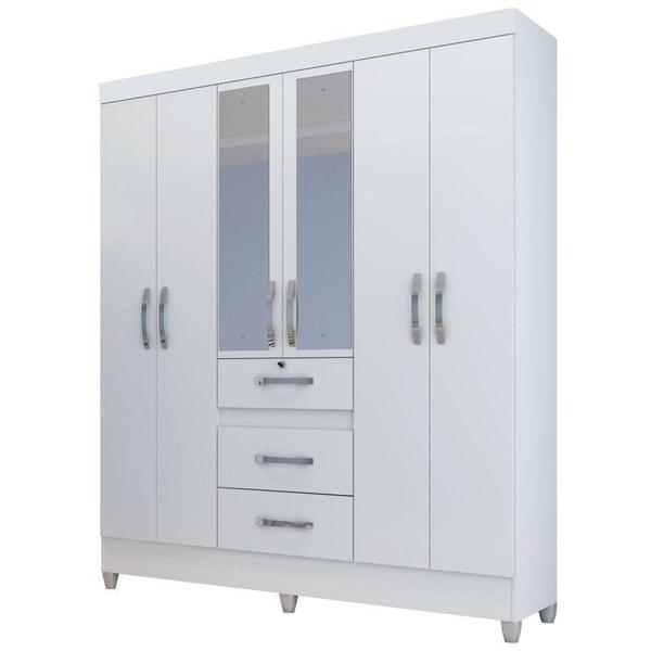 Imagem de Guarda Roupa Casal Itatiba 6 Portas Branco