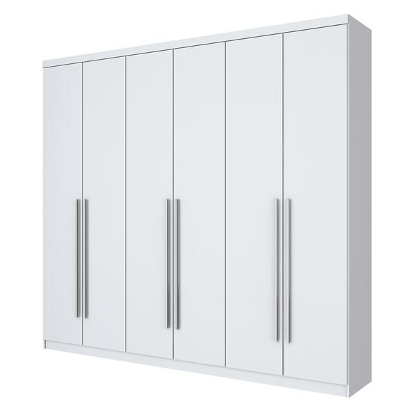 Imagem de Guarda-Roupa Casal Jade 6 Portas 3 Gavetas Branco - Henn