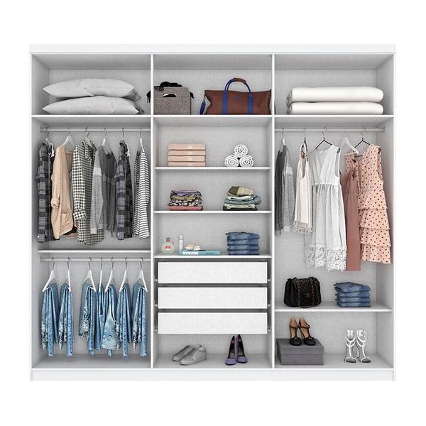 Imagem de Guarda Roupa Casal Jade Branco - Henn