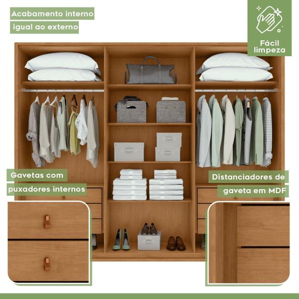 Imagem de Guarda-roupa Casal Leder 6 Portas