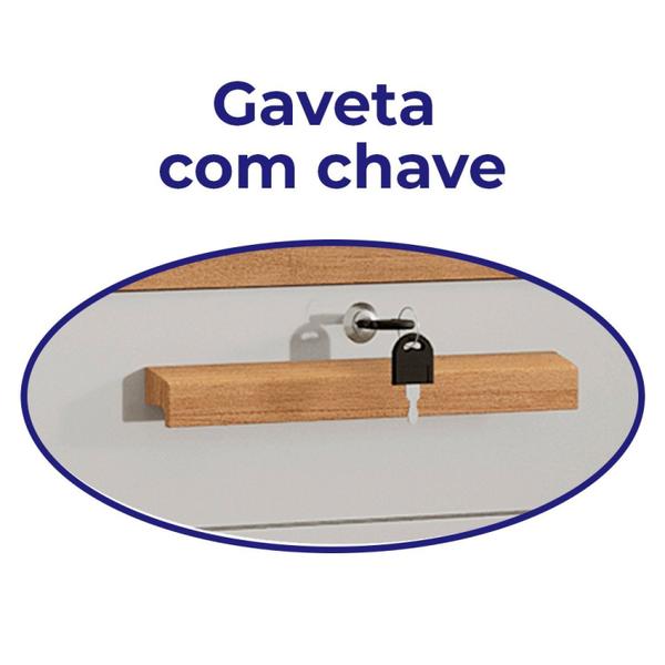 Imagem de Guarda Roupa Casal MDF 6 Portas 12 Gavetas Marselha Plus