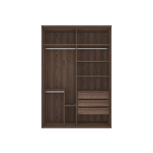 Imagem de Guarda Roupa Casal Modulado 100% MDF 2 Portas de correr 2 Espelhos e 3 Gavetas de 1,60m Cores - Evolution - Robel Móveis