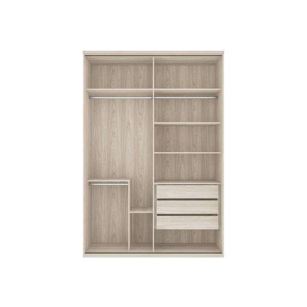 Imagem de Guarda Roupa Casal Modulado 100% MDF 2 Portas de correr 2 Espelhos e 3 Gavetas de 1,60m Cores - Evolution - Robel Móveis