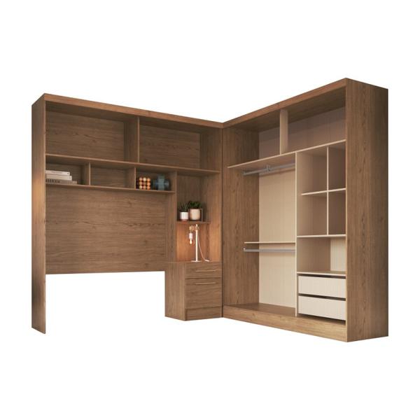 Imagem de Guarda Roupa Casal Modulado 2 Peças Classic