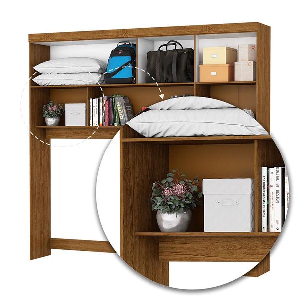 Imagem de Guarda-Roupa Casal Modulado 4 Portas com Cama Hercules 4 Portas 4 Gavetas com Espelho