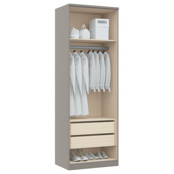 Imagem de Guarda Roupa Casal Modulado 6 Peças Elegance com Espelho