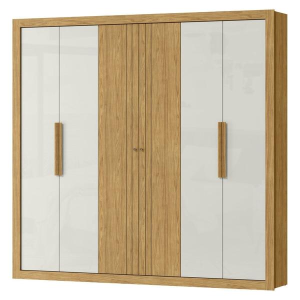 Imagem de Guarda-roupa Casal Montecarlo 6 Portas 3 Gaveta 100% Mdf