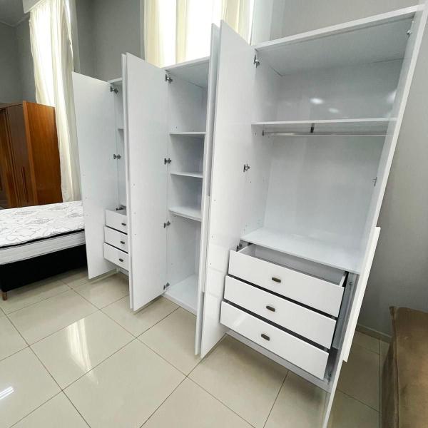 Imagem de Guarda-Roupa Casal Monza 100%MDF 6 Portas 6 Gav Bom Pastor