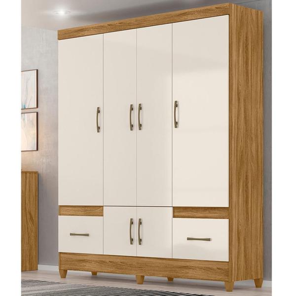 Imagem de Guarda Roupa Casal MS912 4 portas 2 gavetas