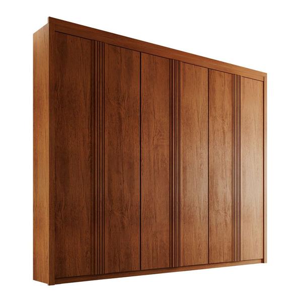 Imagem de Guarda Roupa Casal Nancy 6 Portas e 6 Gavetas MDF Moderna