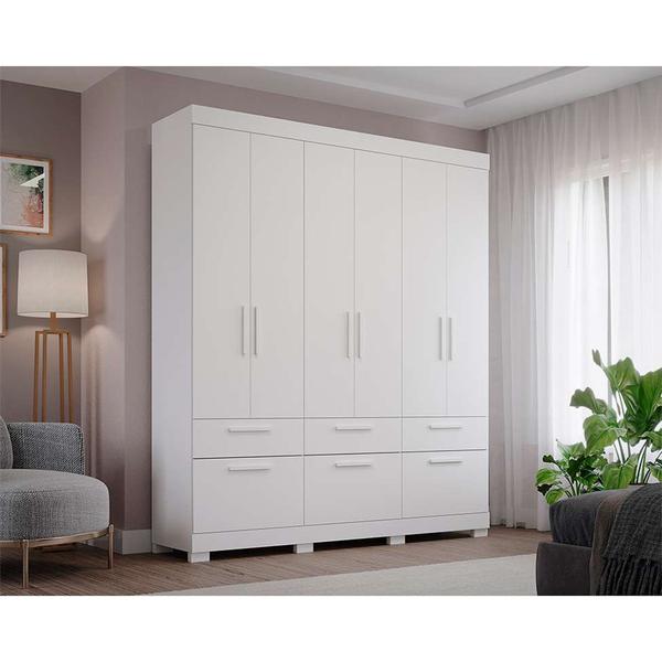 Imagem de Guarda-Roupa Casal Porto 7 PT 5 GV Branco