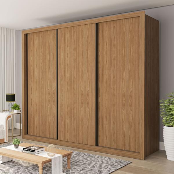 Imagem de Guarda Roupa Casal Premium Nápoli 242cm 3 Portas 6 Gavetas Espresso Móveis