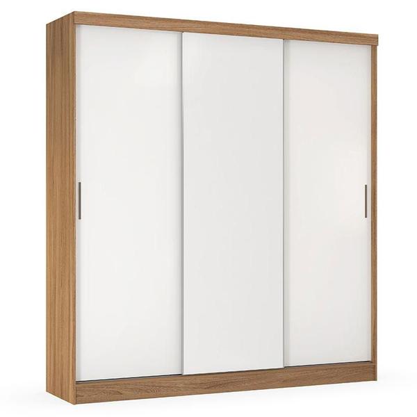 Imagem de Guarda Roupa Casal Ritmo 34030 Amêndola Branco Flex  Demóbile