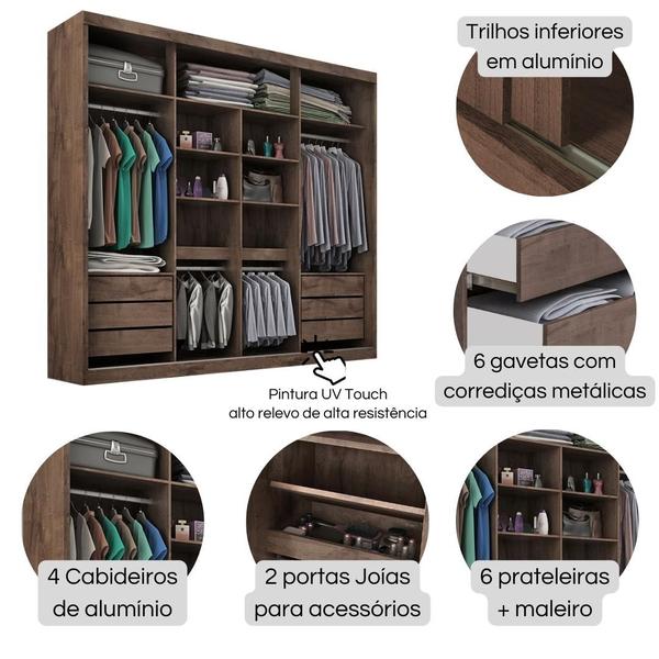 Imagem de Guarda Roupa Casal Sevilha   C/ 3 Esp