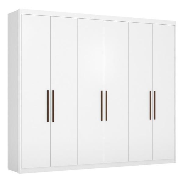 Imagem de Guarda Roupa Casal Sumatra 6 Portas Branco - Demóbile