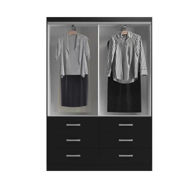 Imagem de Guarda Roupa Casal Veneza Premium 2 Portas de Correr 6 Gavetas