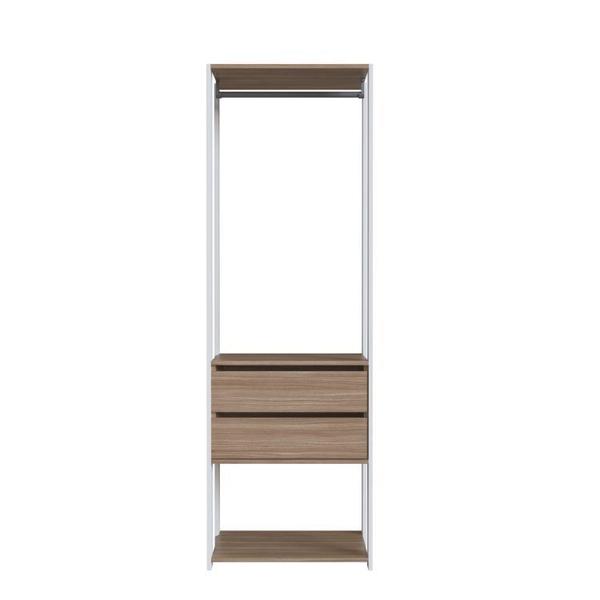 Imagem de Guarda Roupa Closet 3 Peças com 3 Cabideiros 4 Gavetas e 2 Nichos Easy